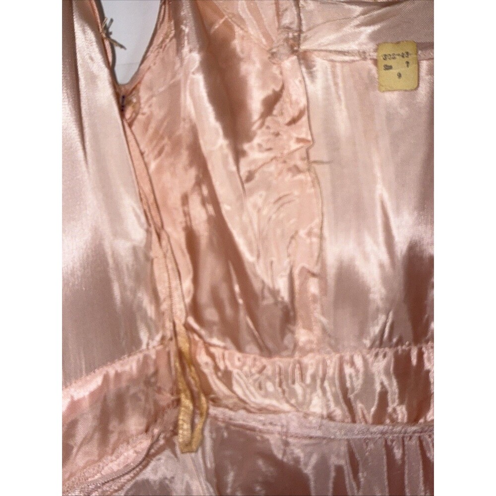 Vintage 50s Cupcake Dress Size XXS Pink Tulle Fit & Flare Prom Formal Junior 7 - Picture 10 of 16